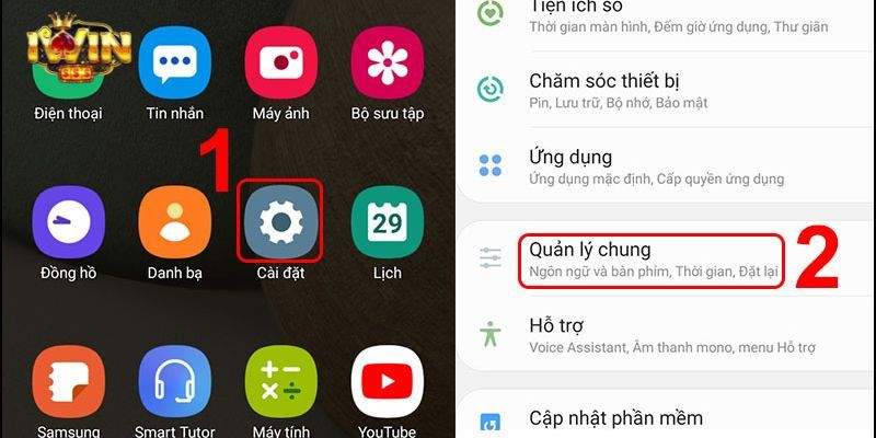 Người chơi thực hiện một số thiết lập sau khi tải file APK thành công 