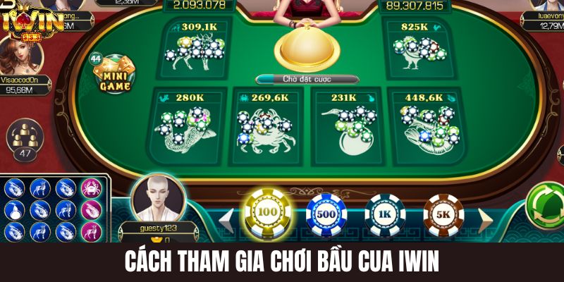 Cách tham gia sảnh game bầu cua iwin