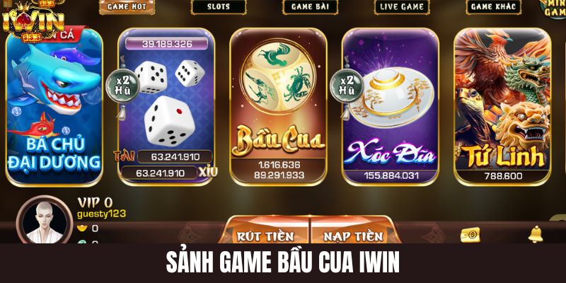 Sảnh game cá cược bầu cua